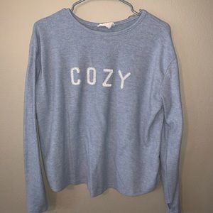 “cozy” long sleeve t-shirt